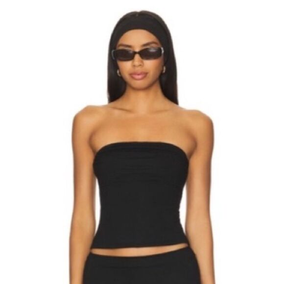 All The Ways by Revolve NWT Women’s Size Large Black Natalie Strapless Top - Picture 1 of 12